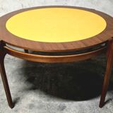 Vintage convertible teak table