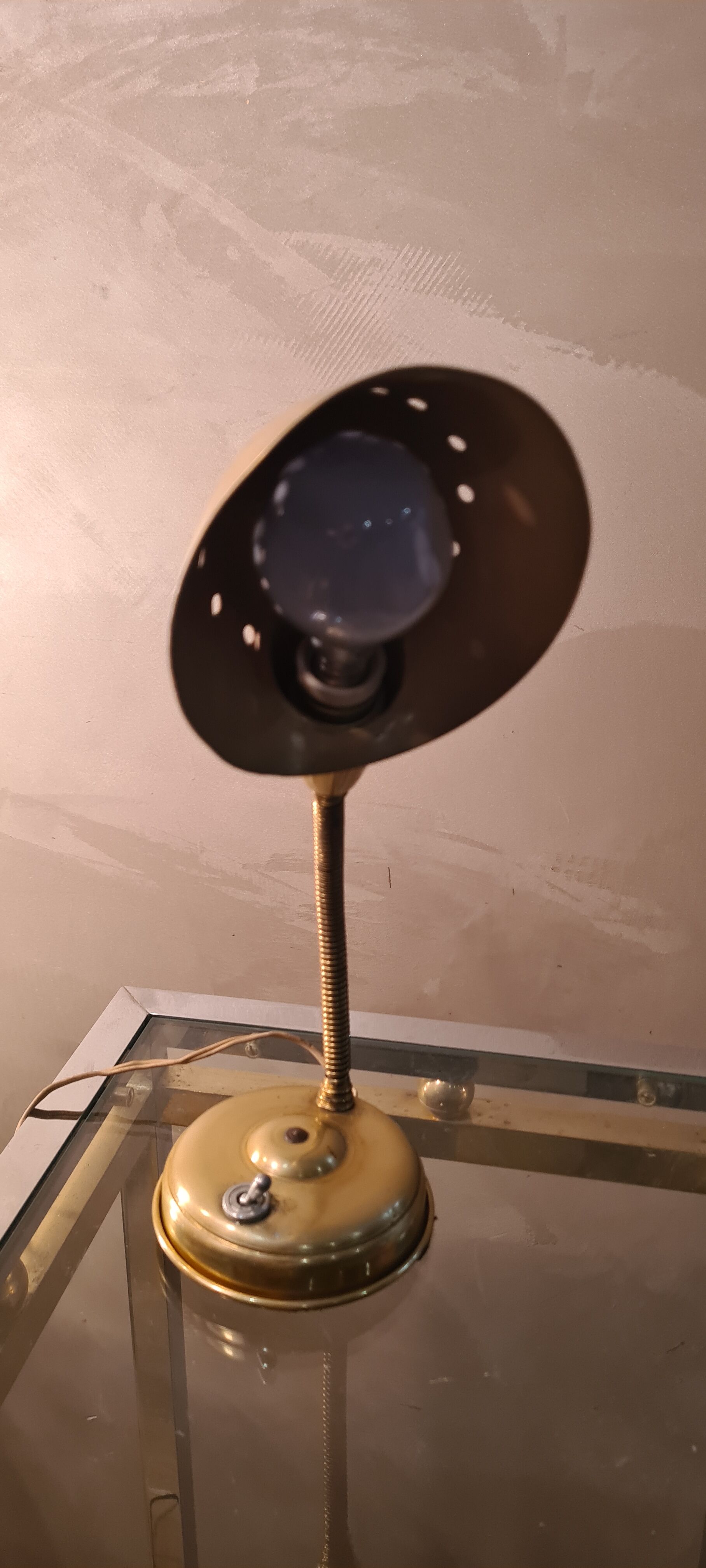 Table lamp 1950 brass design