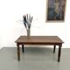 Farm table in solid cherry wood, turned legs, France, around 1900.