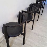 Vintage Niels Jorgen Haugesen String chairs for Tranekaer, Denmark 1980s