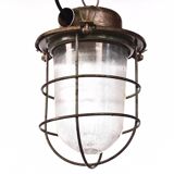 Suspension cage industrielle verte