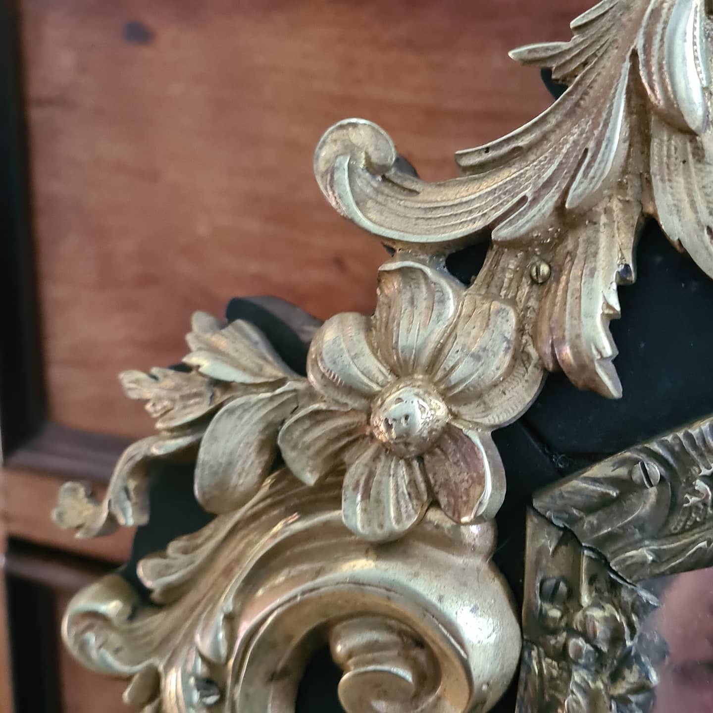 Ice cream with rich ornamentation of gilded bronzes, Napoleon III era  70x95cm