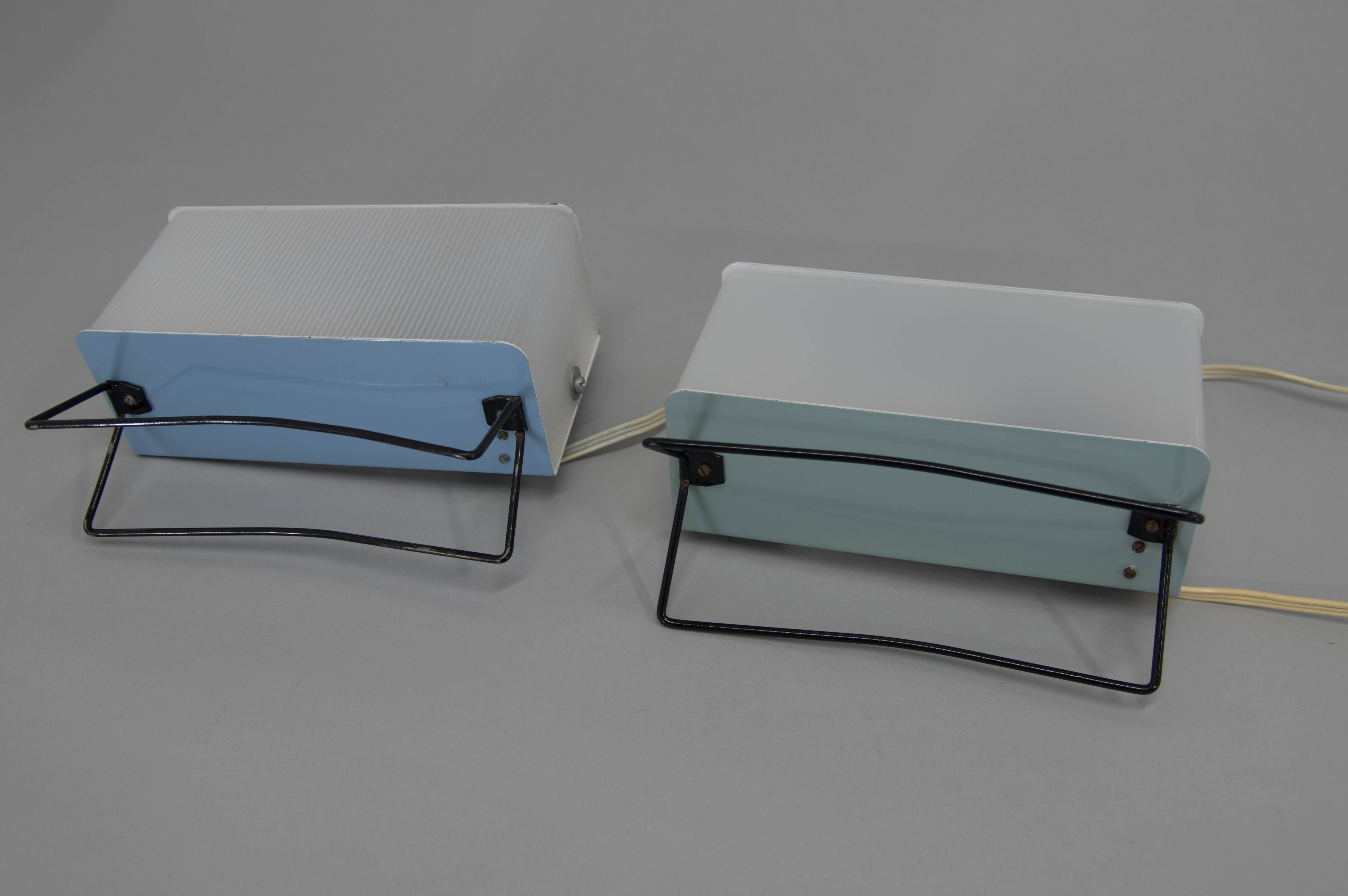 Set of two table lamps by pokrok zilina, 1960s