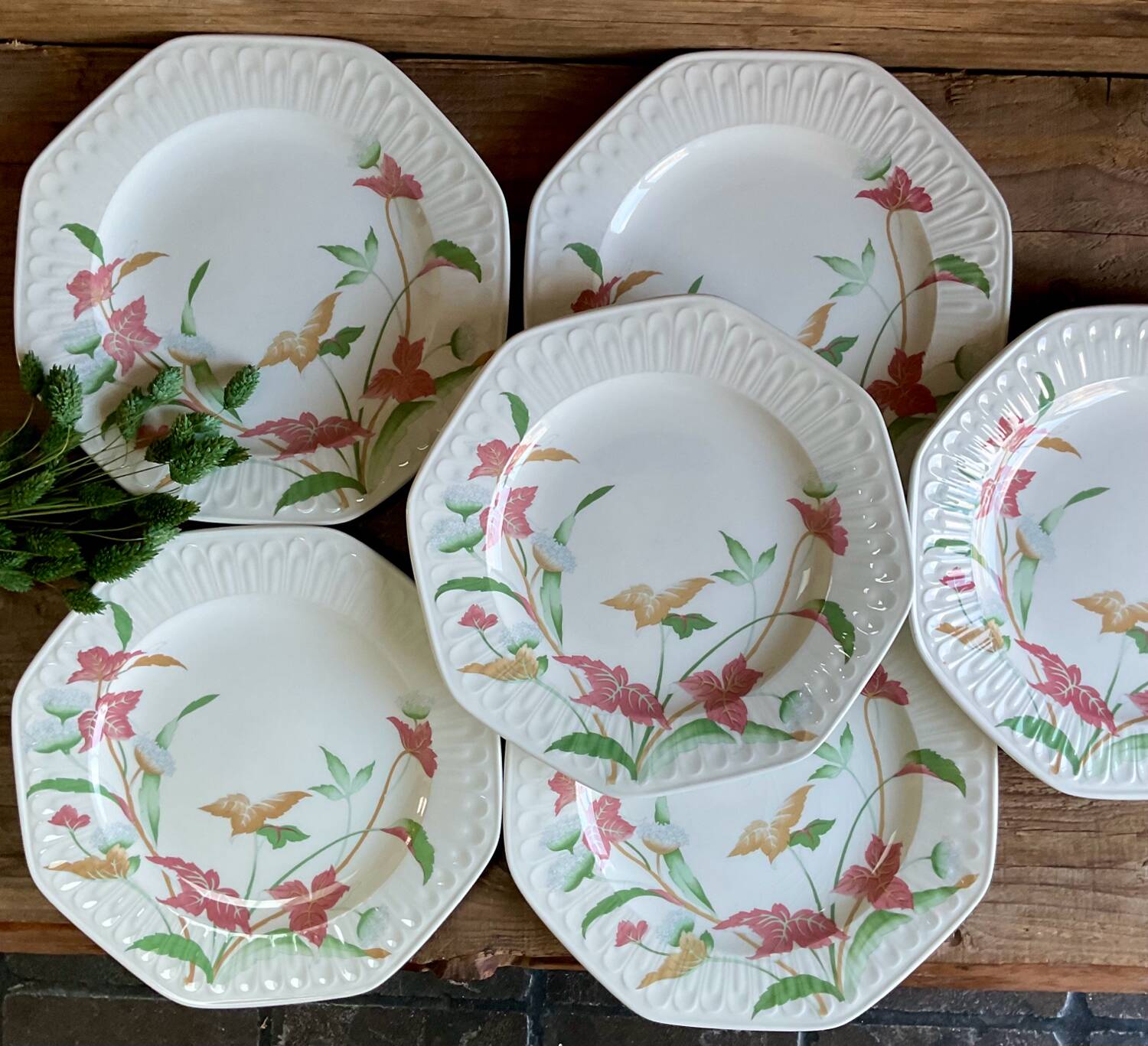 6 large Pontesa Spain plates