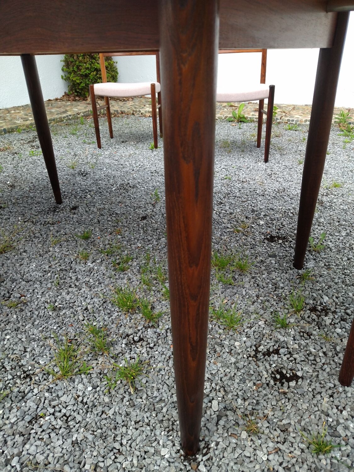 Rosewood table and chairs