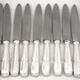 Boulenger Rambouillet, 12 silver-plated table knives, excellent condition.