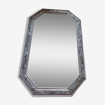 Old vintage silver mirror