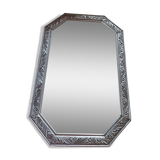 Miroir argenté ancien vintage