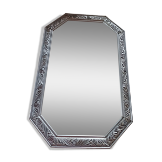 Old vintage silver mirror