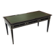 Maison Jansen black lacquered wooden desk from the 1960s with chair.