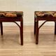 BANC OU DUO DE TABOURETS ROTIN 1950.