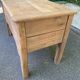 Renovated vintage baker's dough trough in solid oak from the 19th century.