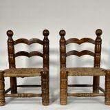 Paire de chaises bretonnes années 30