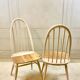 Renovated vintage Ercol Quaker chairs – cream white shade