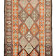Handwoven Unique Anatolian Brown Runner Carpet 90 cm x 340 cm
