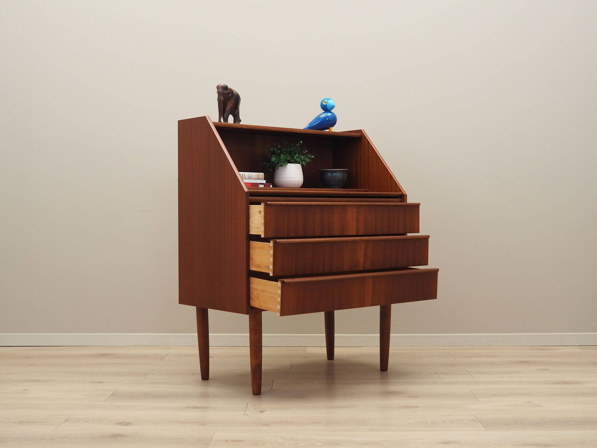 Mahogany secretary, Danish design, 1960s, manufacturer: Hanbjerg Møbelfabrik