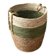 Large storage basket made from natural fibers