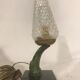 Lampe flamme marbre & bronze