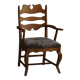 Razorblade armchair from the mid-20th century by Henning Kjærnulf, oak and lambswool, 1960.