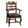 Razorblade armchair from the mid-20th century by Henning Kjærnulf, oak and lambswool, 1960.