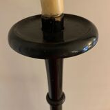 Pair of blackened wooden lampposts Napoleon III