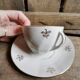 Vintage porcelain cups, white & gold