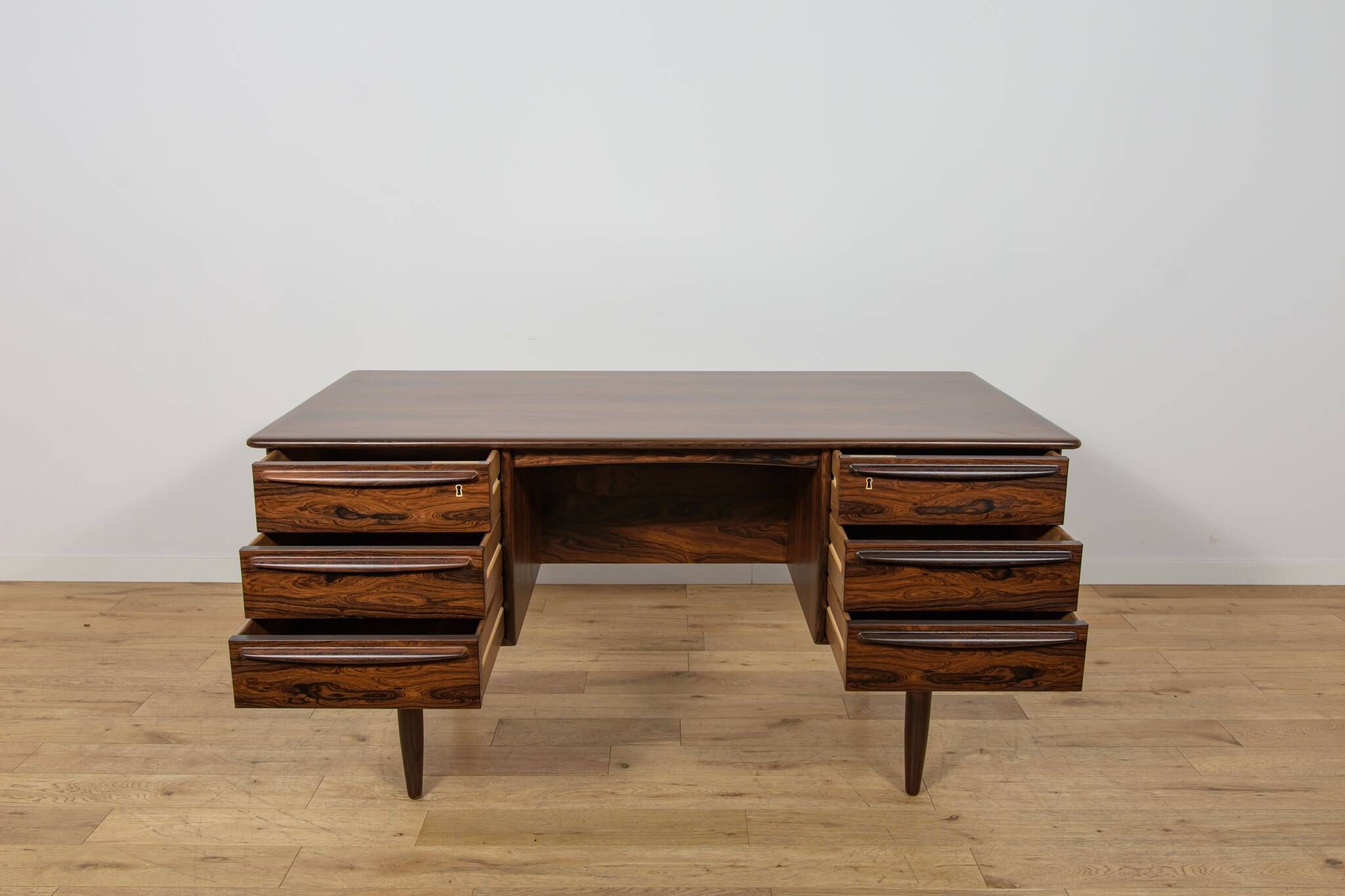 Mid-Century Rosewood Desk by Svend Åge Madsen for Falster Møbelfabrik, Denmark, 1960s