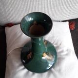 Vintage ceramic vase with very original decoration