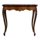 Louis XV style game table in marquetry and mahogany
