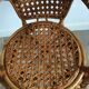 Fauteuil enfant vintage en rotin et cannage osier