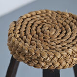 Original set of 2 bar stools by Frida Minet and Adrien Audoux, 1950s, France