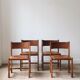 Lot de 4 chaises vintage