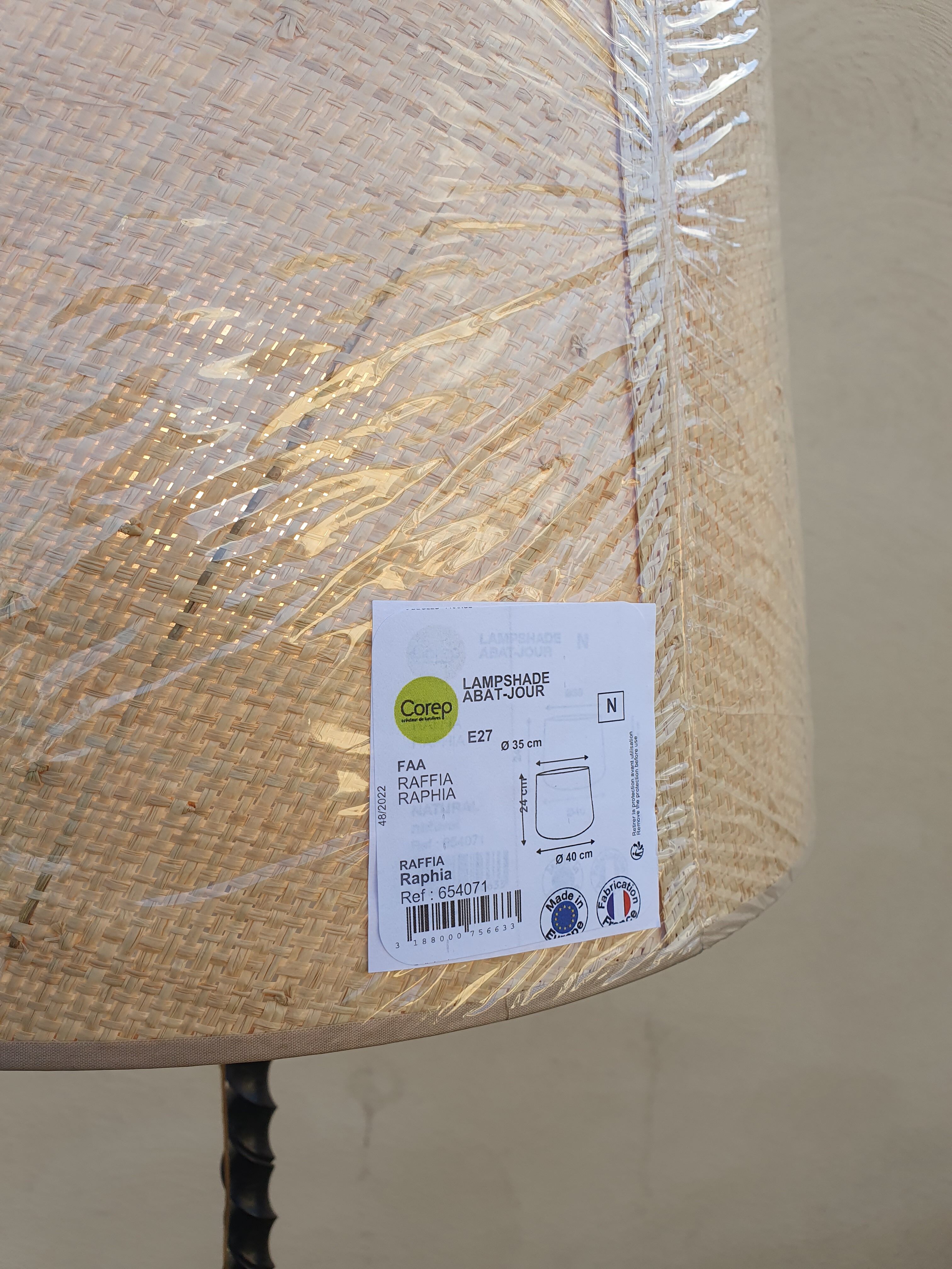 Floor lamp wrought iron ironwork art 60s