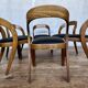 Set of 6 Baumann Gondola bistro chairs in curved wood