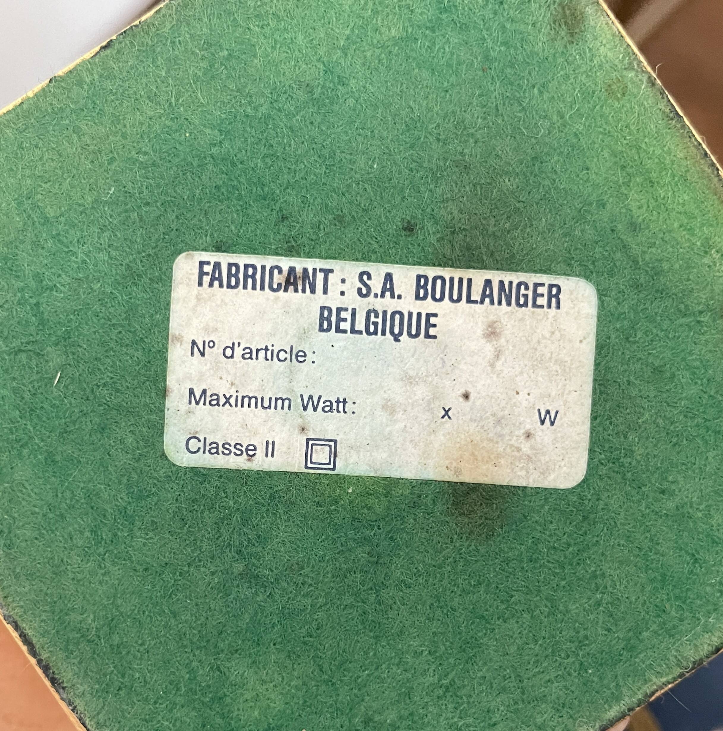 Pair of palm lamps in gilded brass – Maison Boulanger, circa 1980