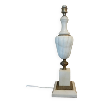 Marble and brass lamp