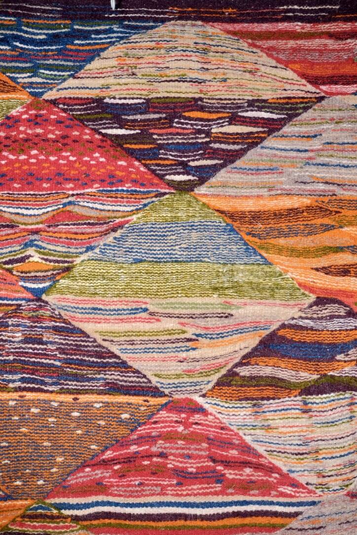 Kilim berbère multicolore, Maroc