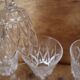 Set of 6 Arlequin red wine glasses in Reims crystal glass 1950