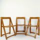 Set of 3  folding chairs