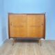 Meuble à chaussure vintage en bois, 1960