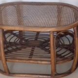 Table basse rotin