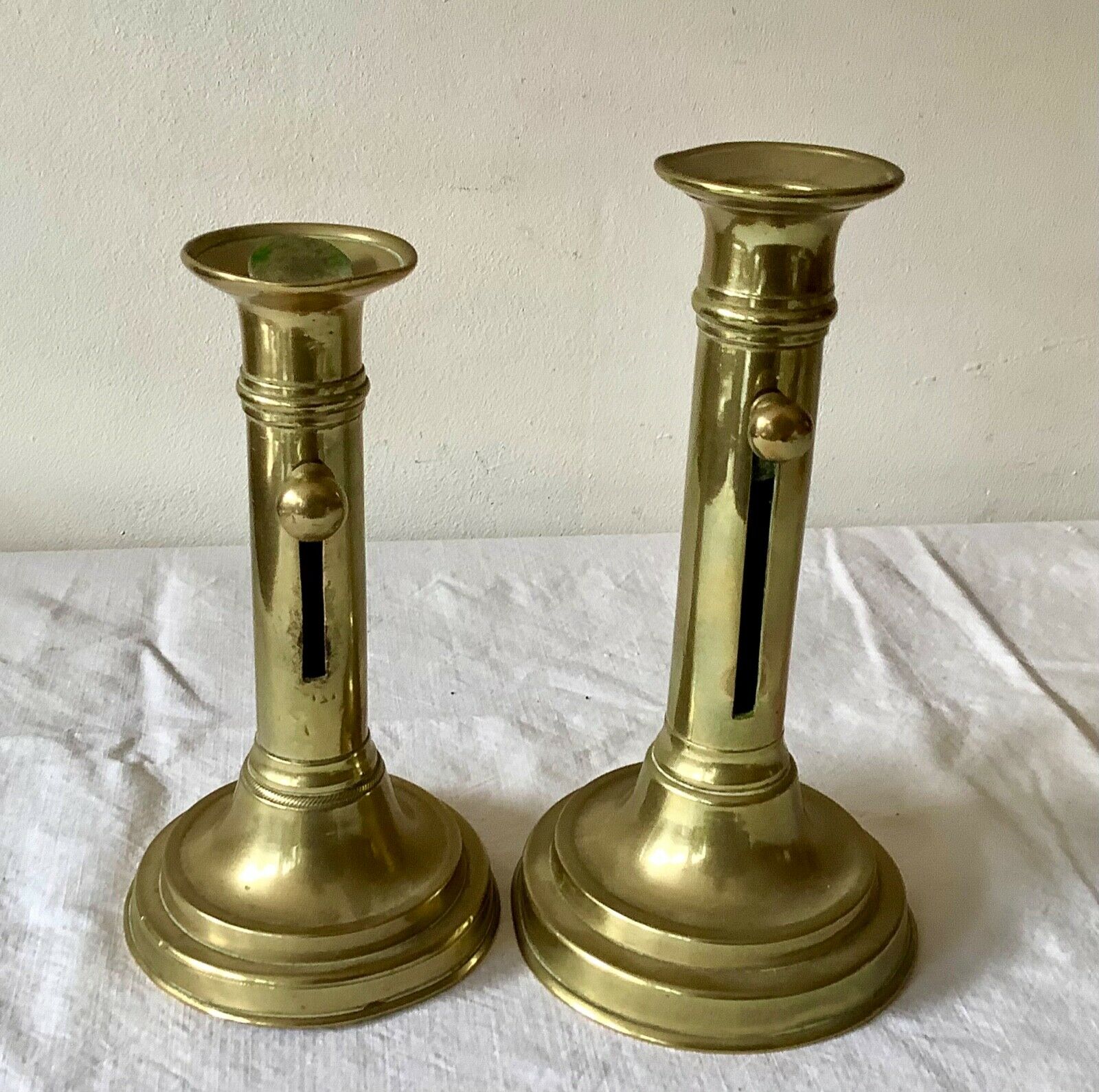 Lot of 4 old candlesticks