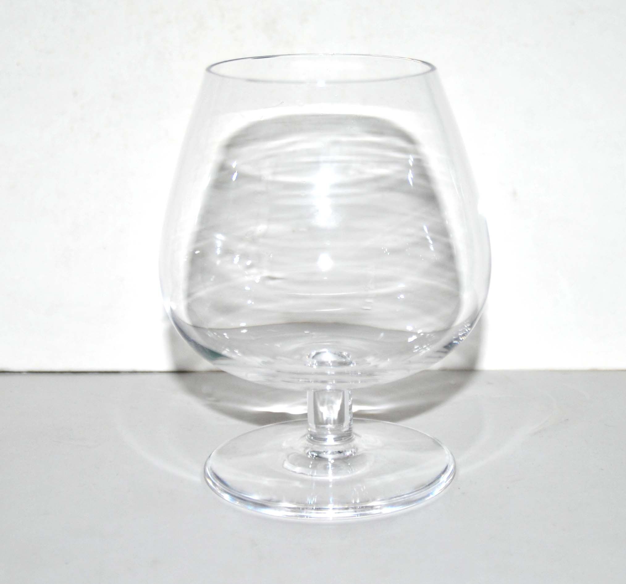 Series of 6 glasses vintage crystal cognac balloon Saint-Louis