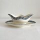 Ironstone gravy boat "Henri II" Salins earthenware