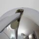 3-arm floor lamp in chromed metal, 1970s