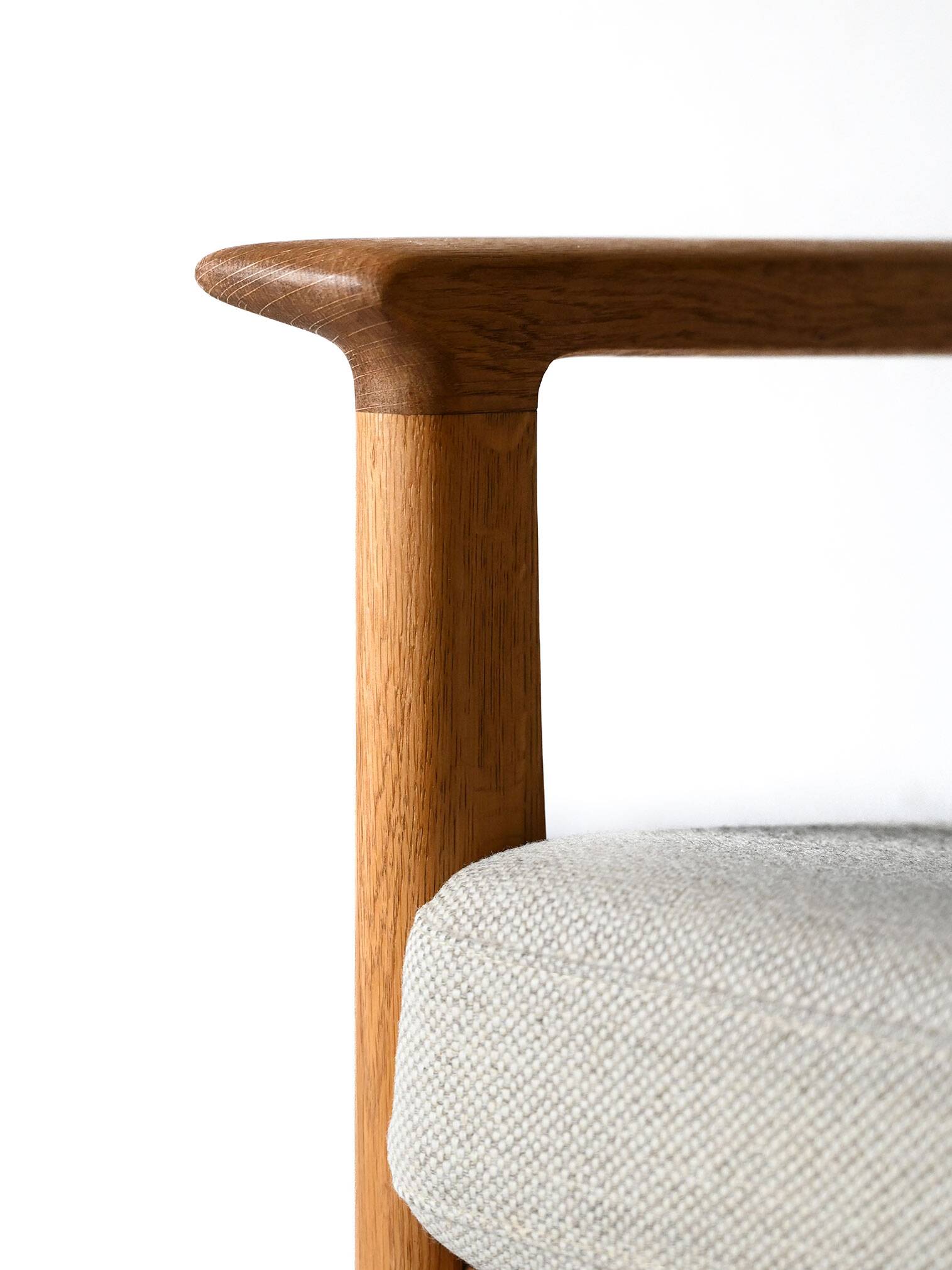 Fauteuil vintage danois Hans Wegner GE265 avec dossier fixe