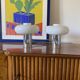 Mid-century two lights table lamp, Italy ca. 1970s