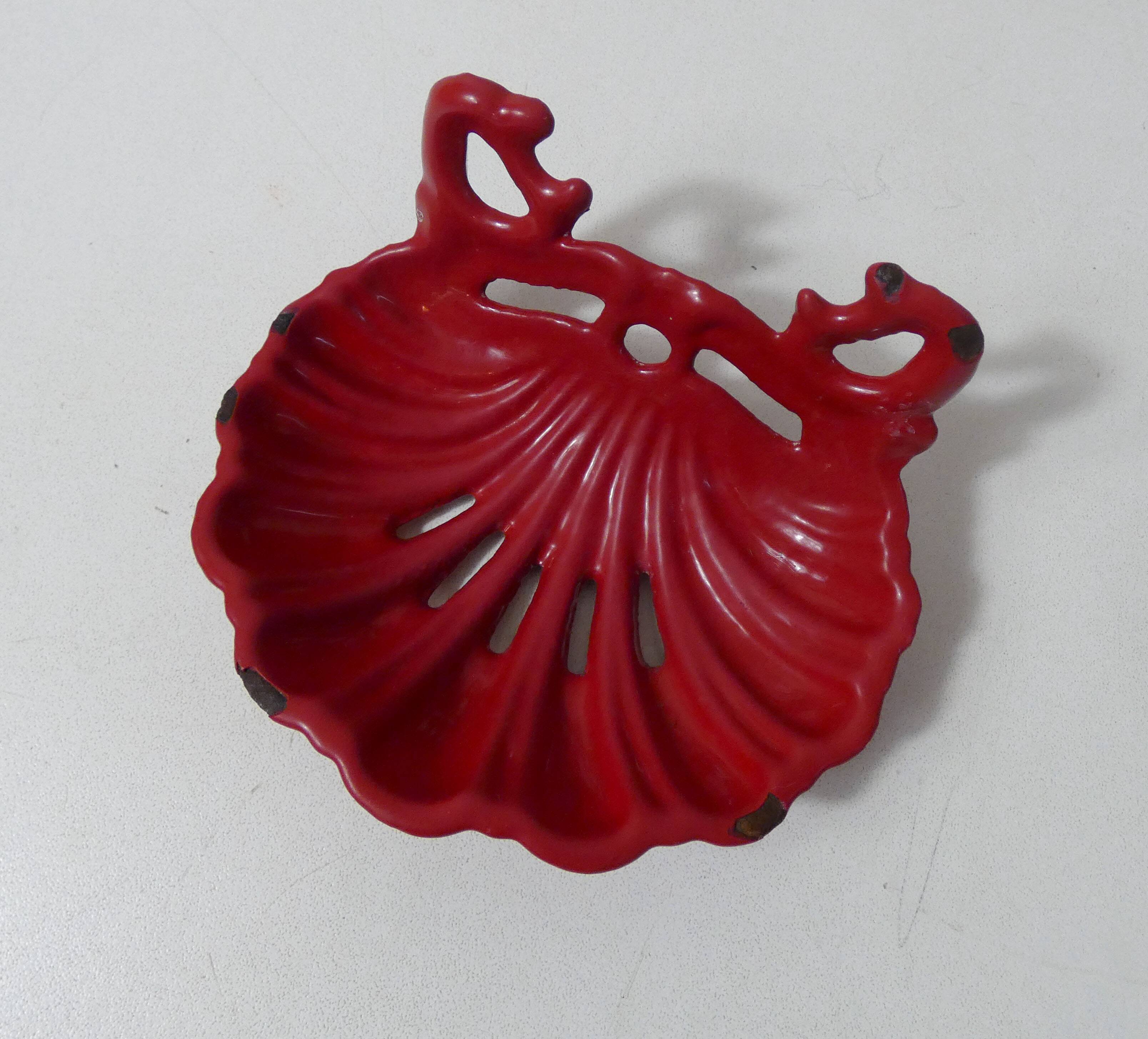 Old cast iron soap dish