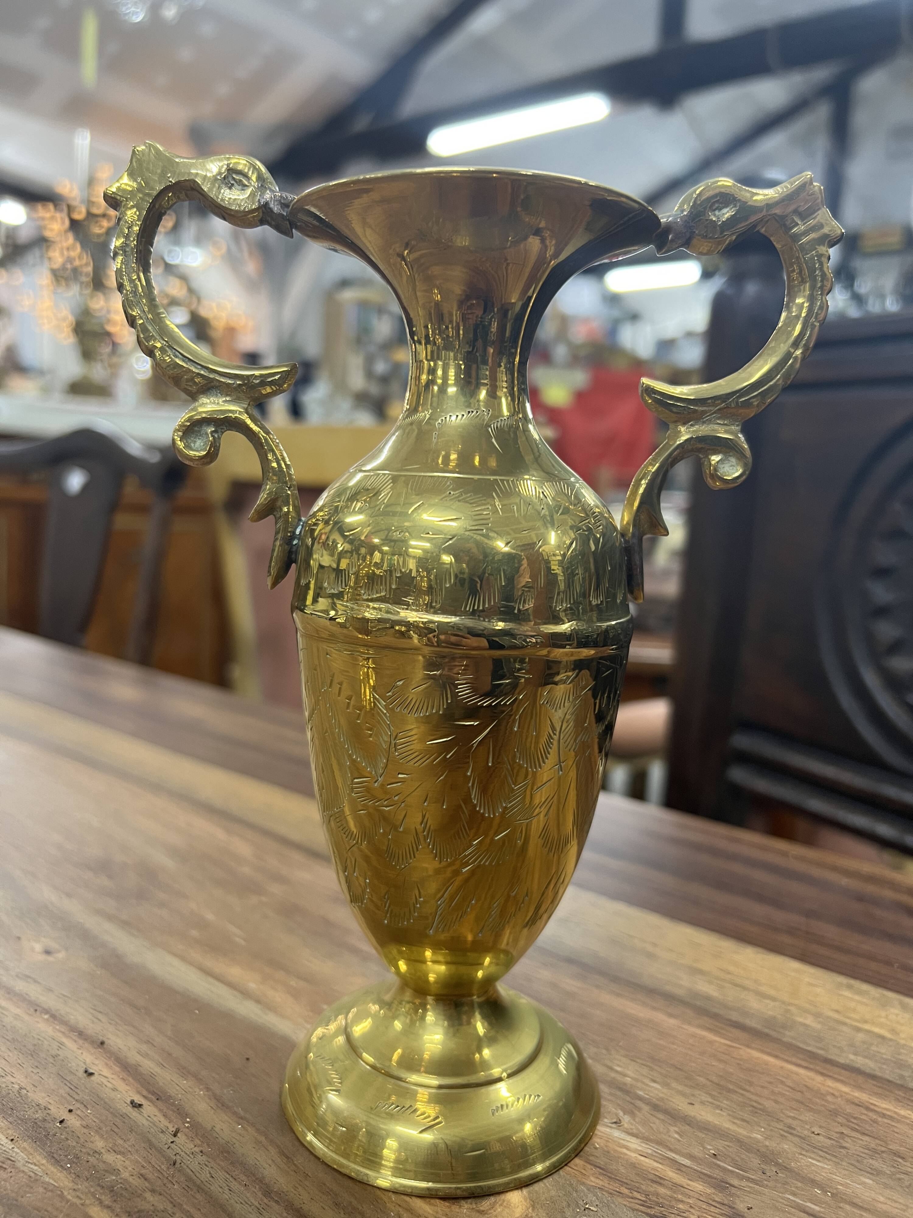 Pair of brass vase Art Deco period