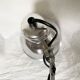 Vintage accordion wall light in chrome metal.